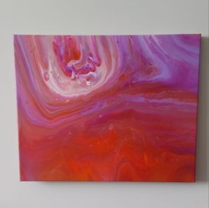 Pride Collection 2022 "H" Original Paint Pour Painting